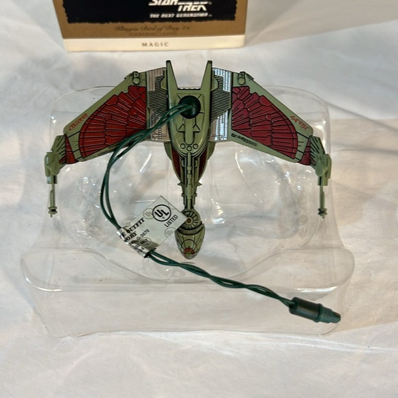Vintage Star Trek Klingon Bird of Prey Christmas ornament - Picture 3 of 6